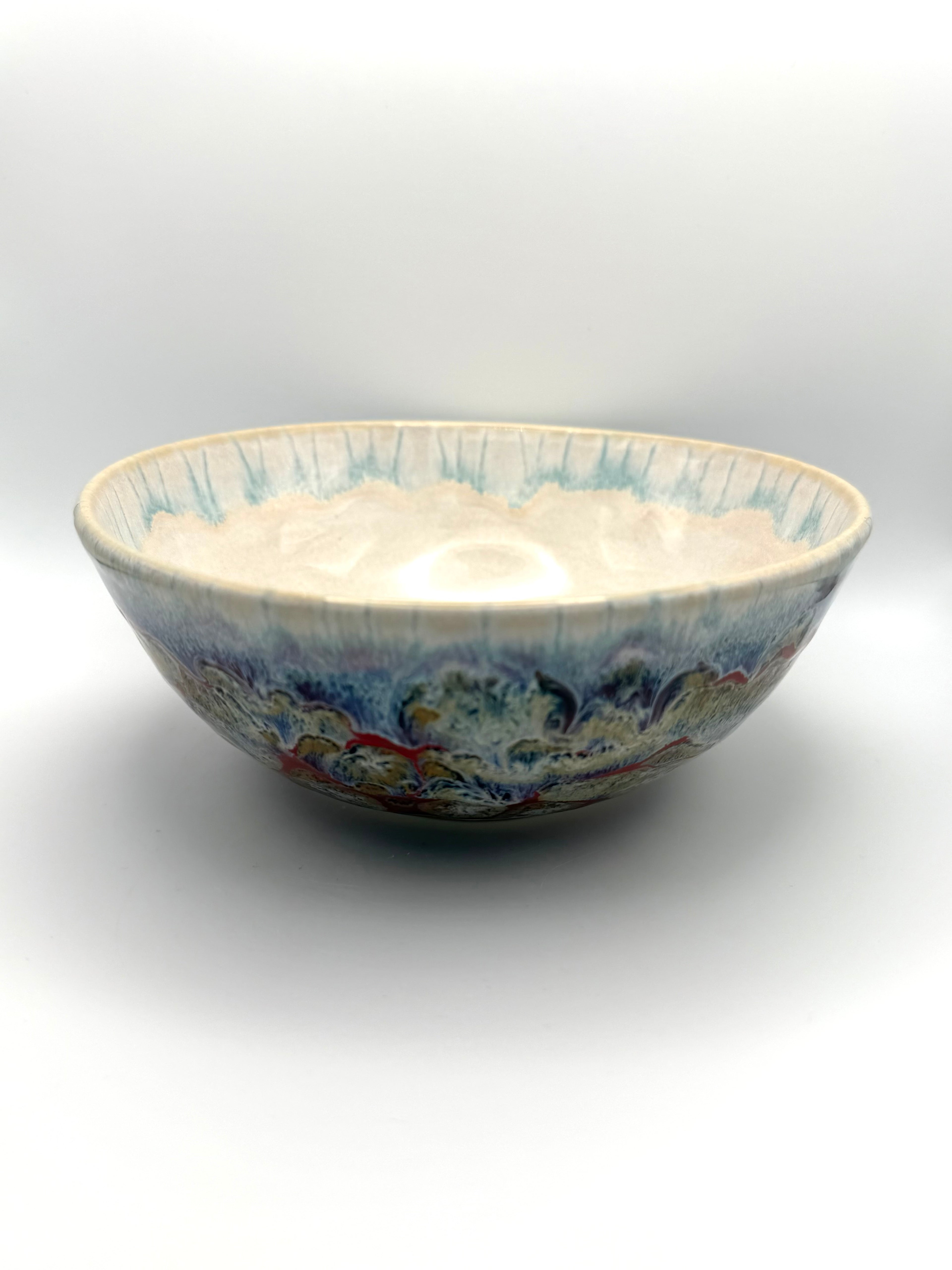 Bowl - White with Abstract Desert Design