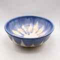 Serving Bowl - Blue and Cream