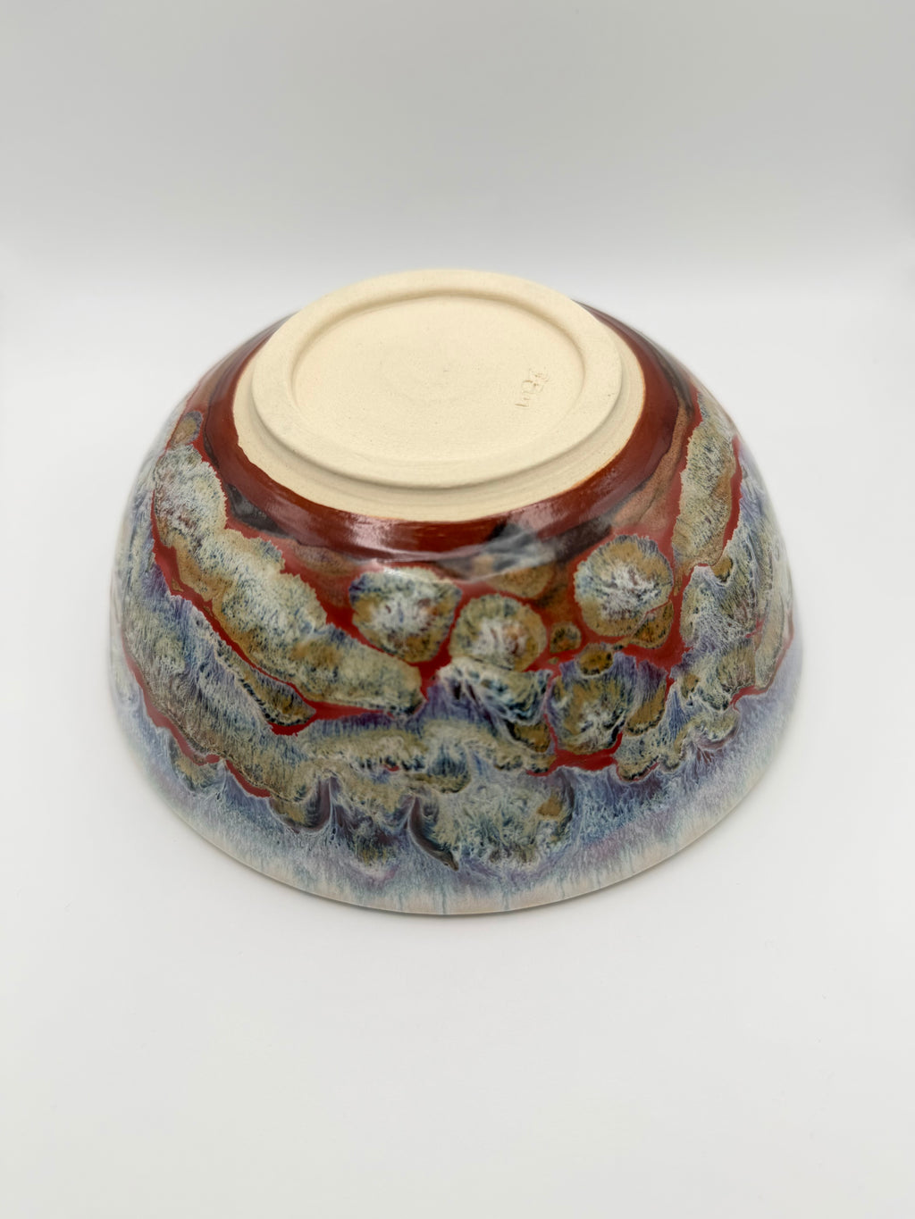 Bowl - White with Abstract Desert Design