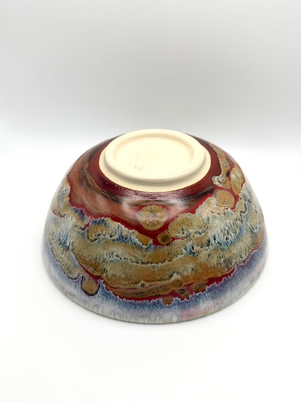 Bowl - White with Abstract Desert Design