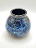 Vase - Small Black and Blue