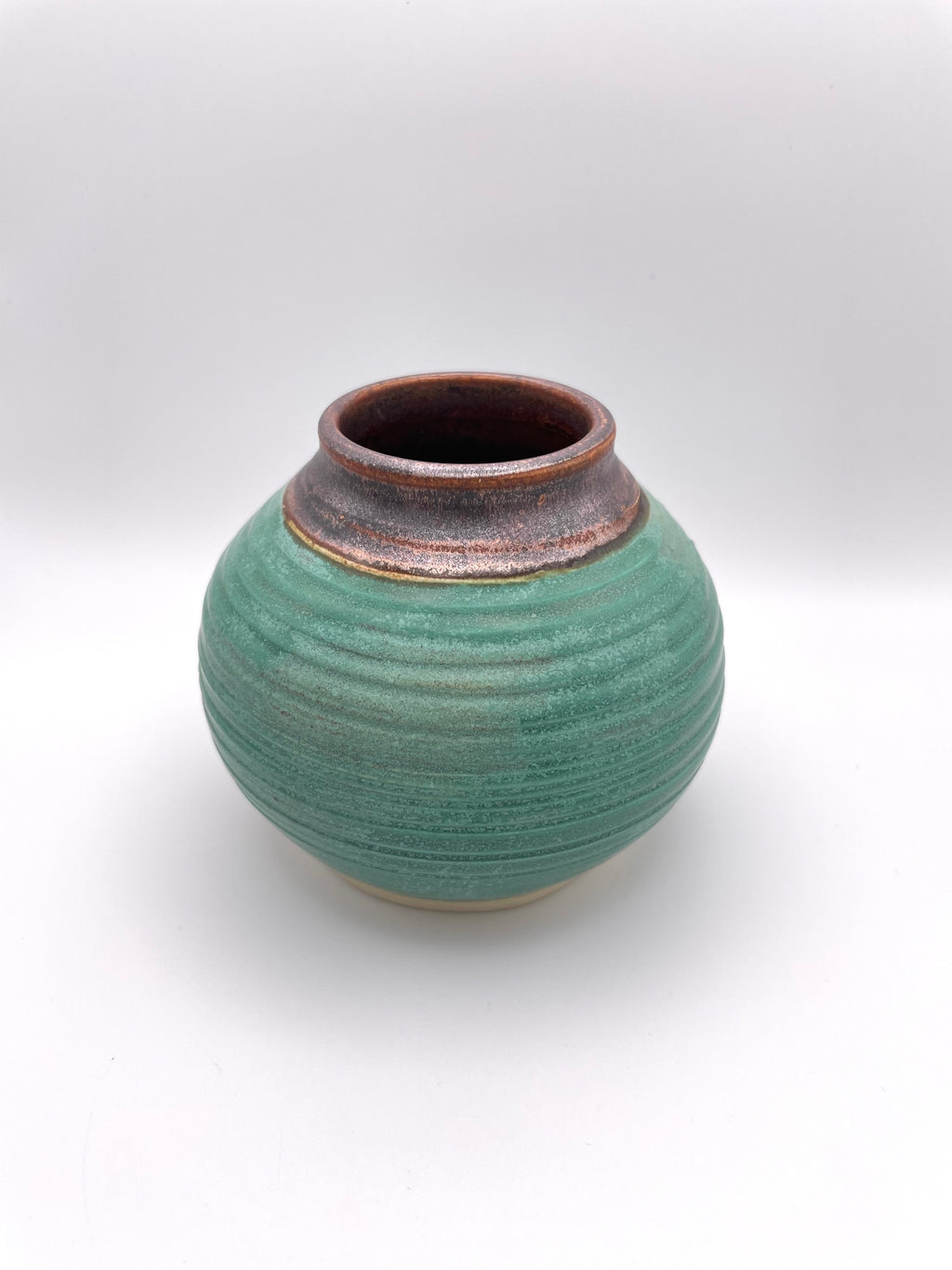 Vase - Small Copper and Turquoise