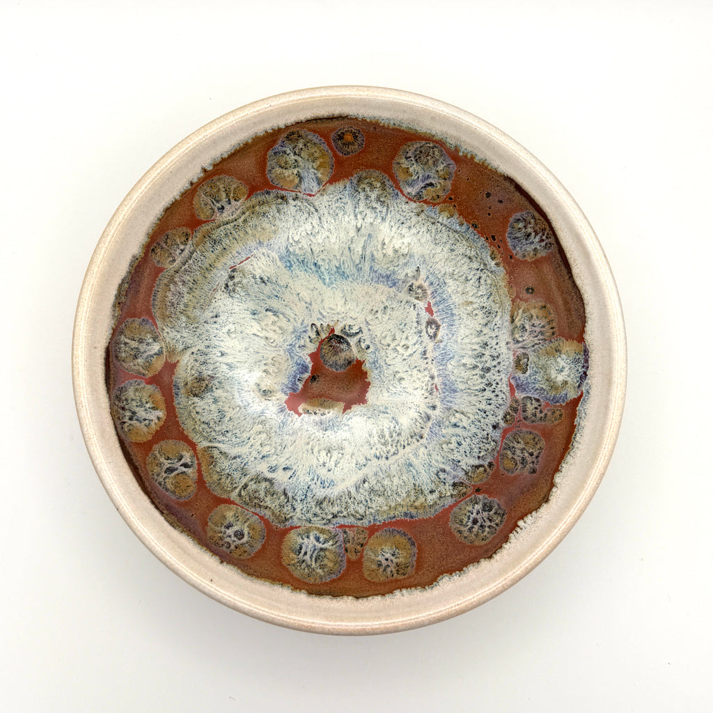 Dish - White with Abstract Desert Design