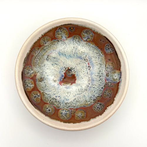 Dish - White with Abstract Desert Design