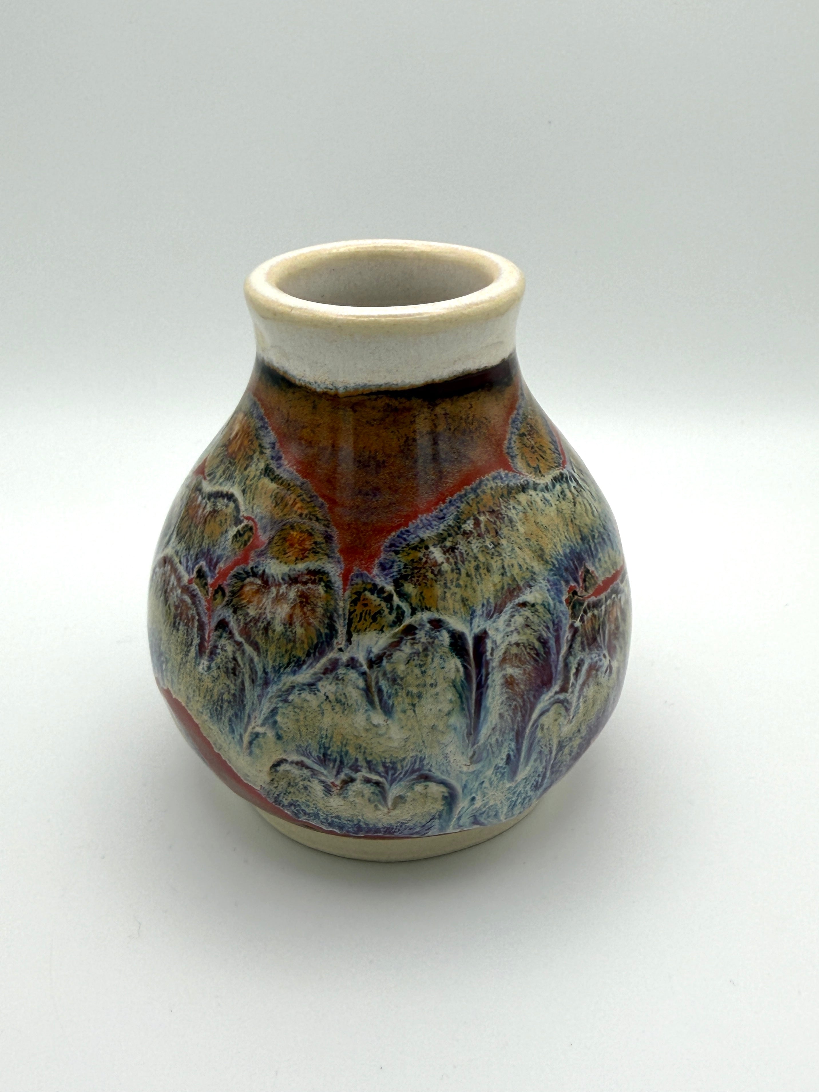 Vase - Small Multicolored Drip