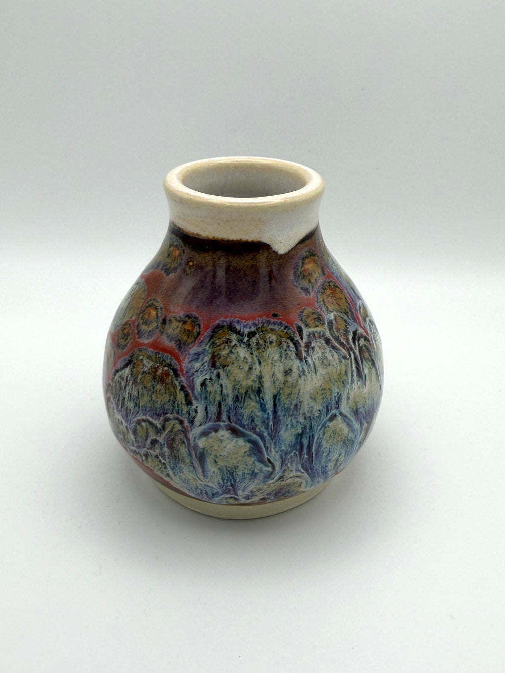 Vase - Small Multicolored Drip