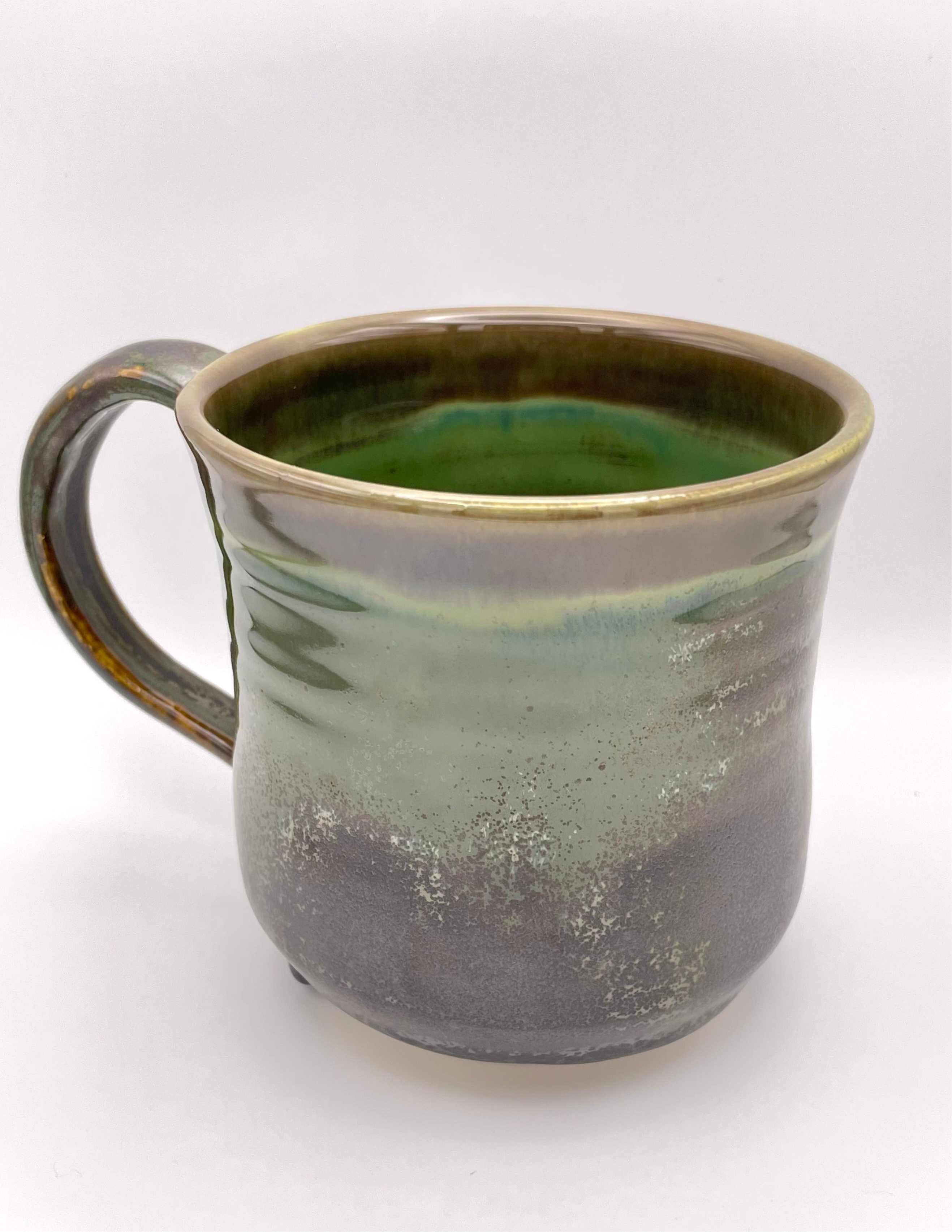 Mug - Green and Metallic