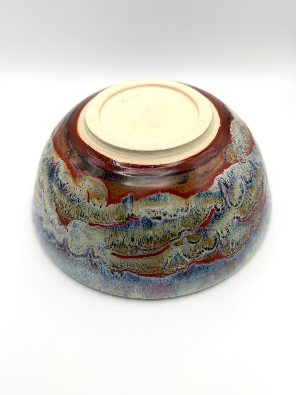 Bowl - White with Abstract Desert Design