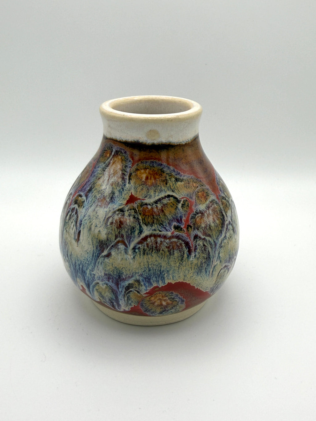 Vase - Small Multicolored Drip