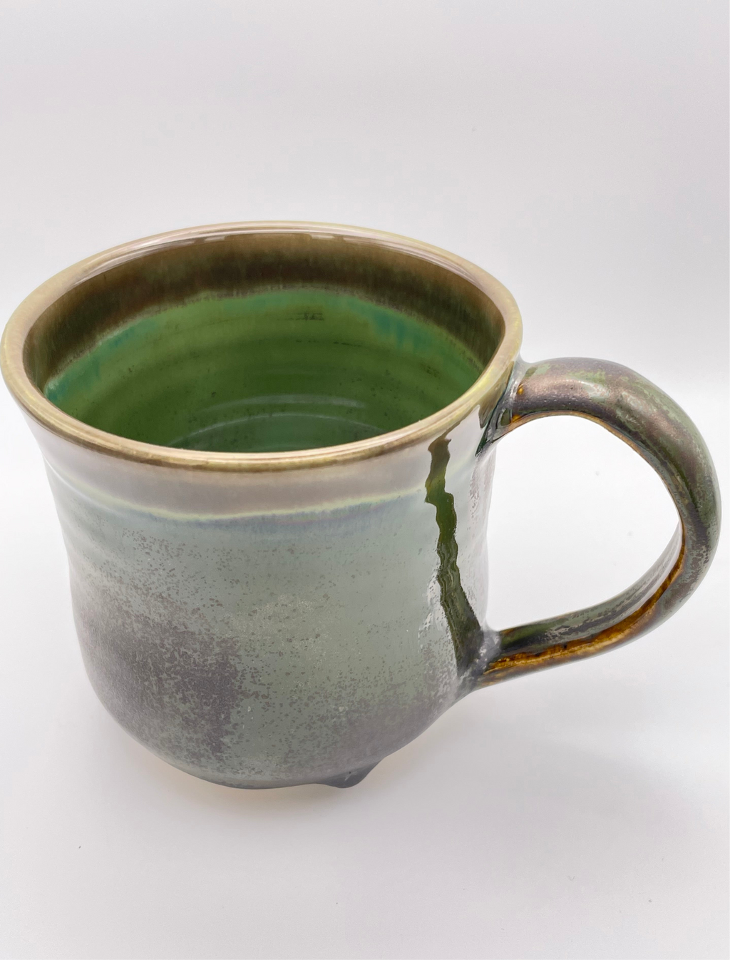 Mug - Green and Metallic