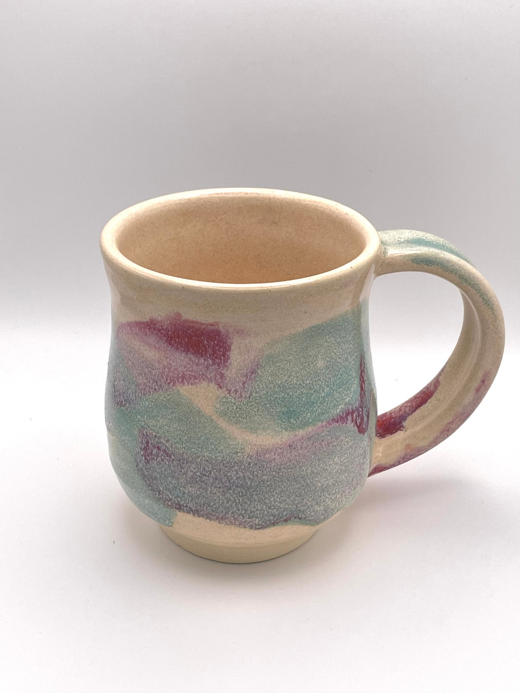 Mug - White, Teal, and Plum