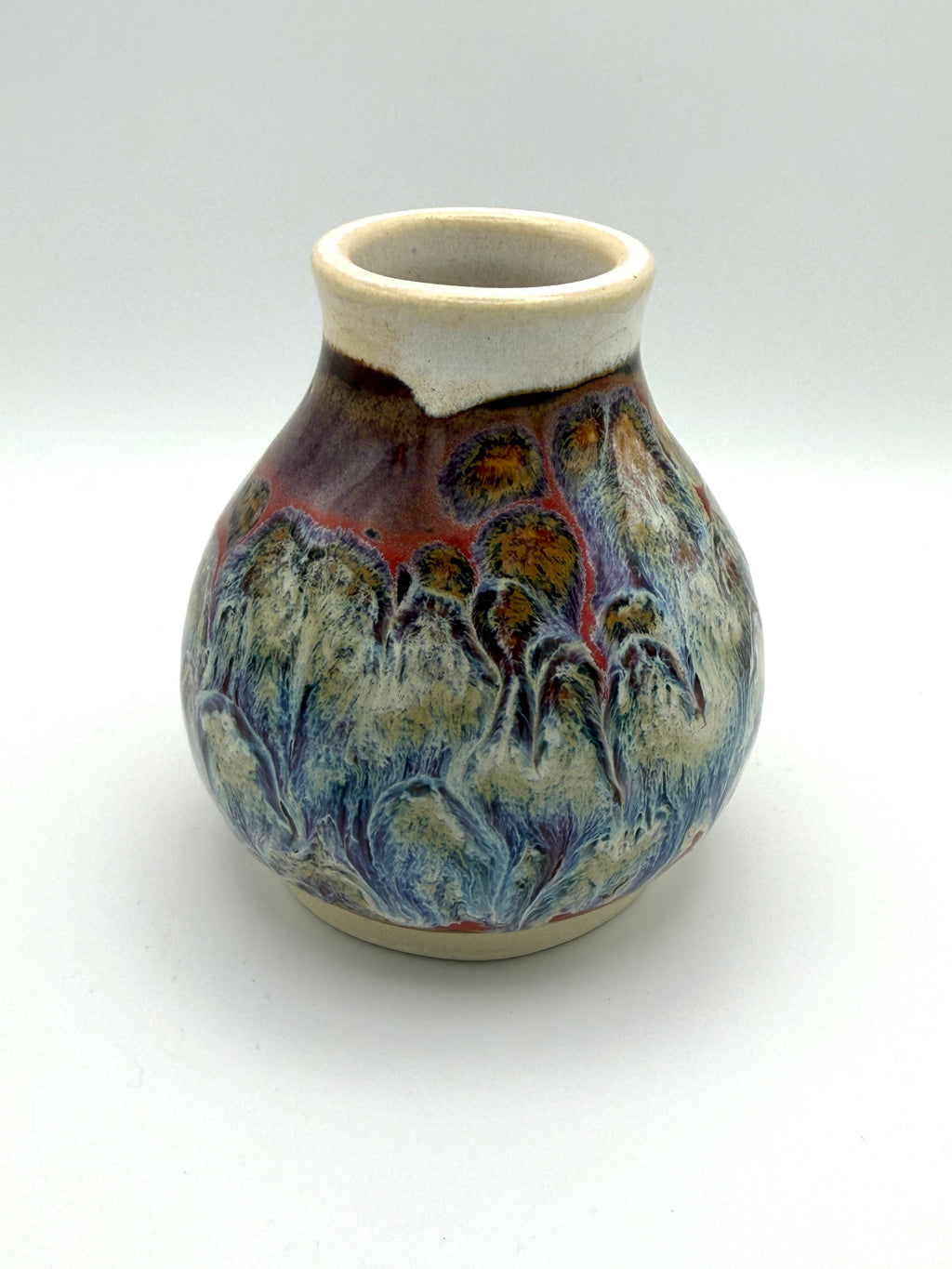 Vase - Small Multicolored Drip
