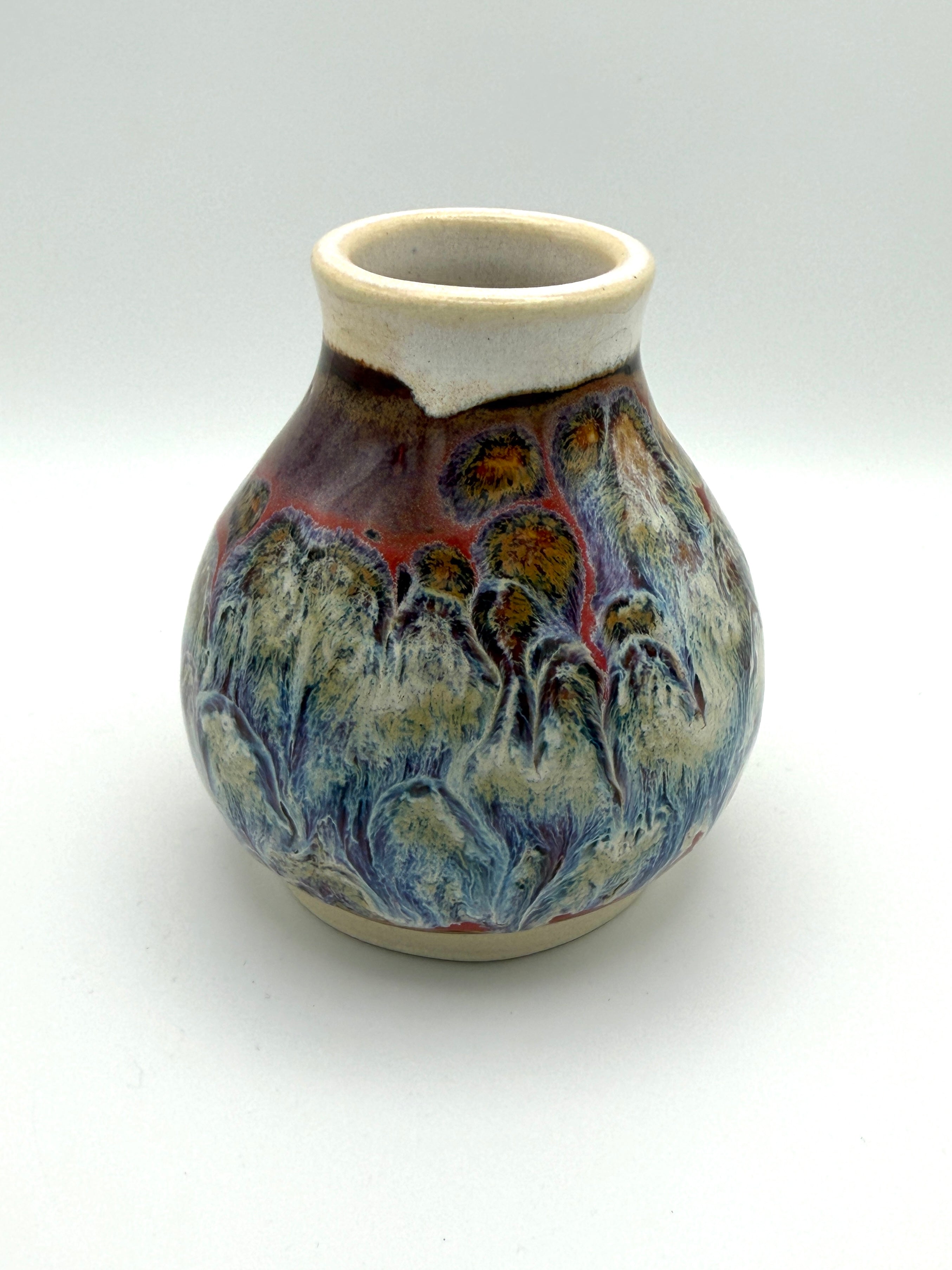 Vase - Small Multicolored Drip