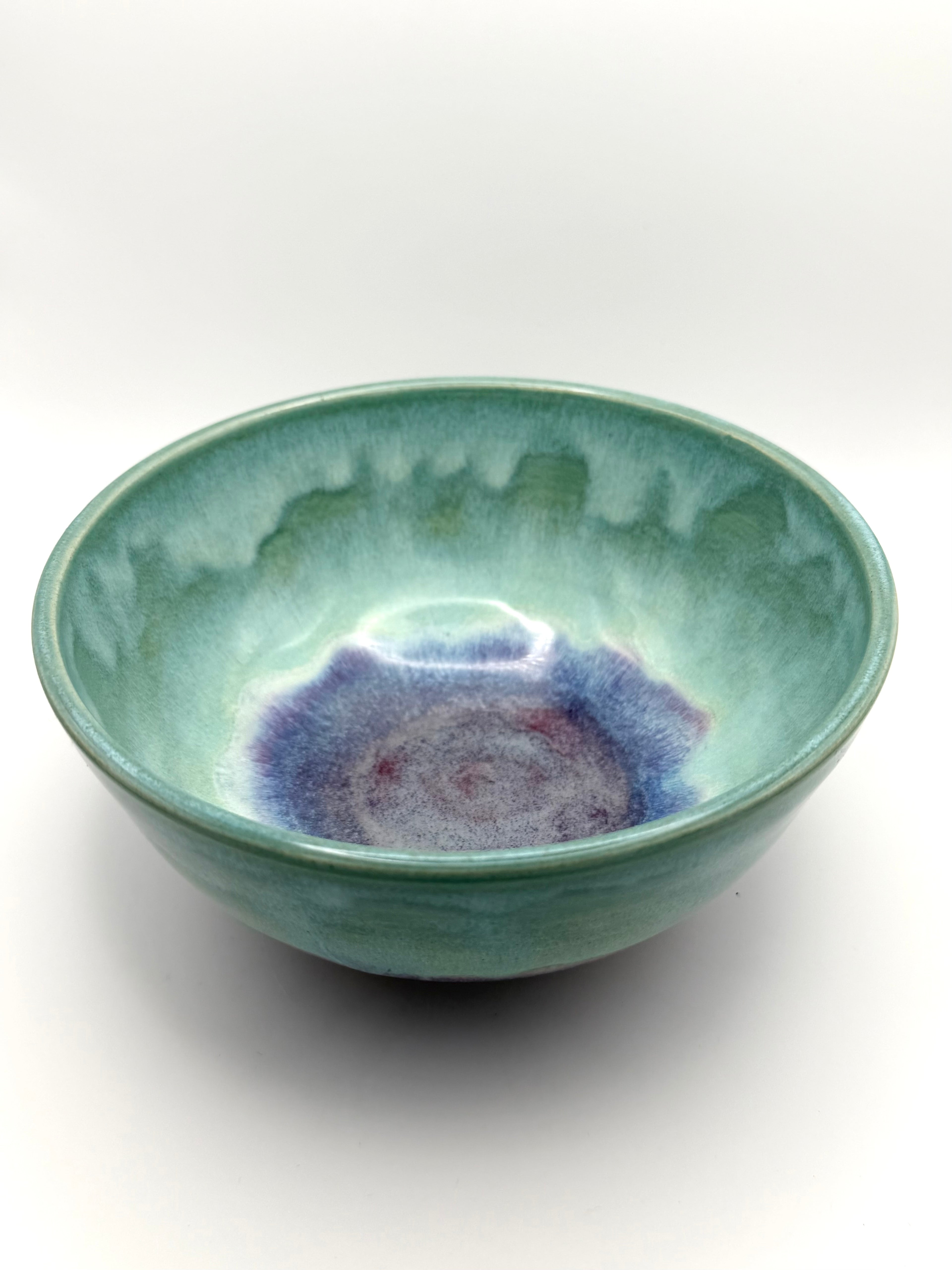 Bowl - Turquoise and Purple