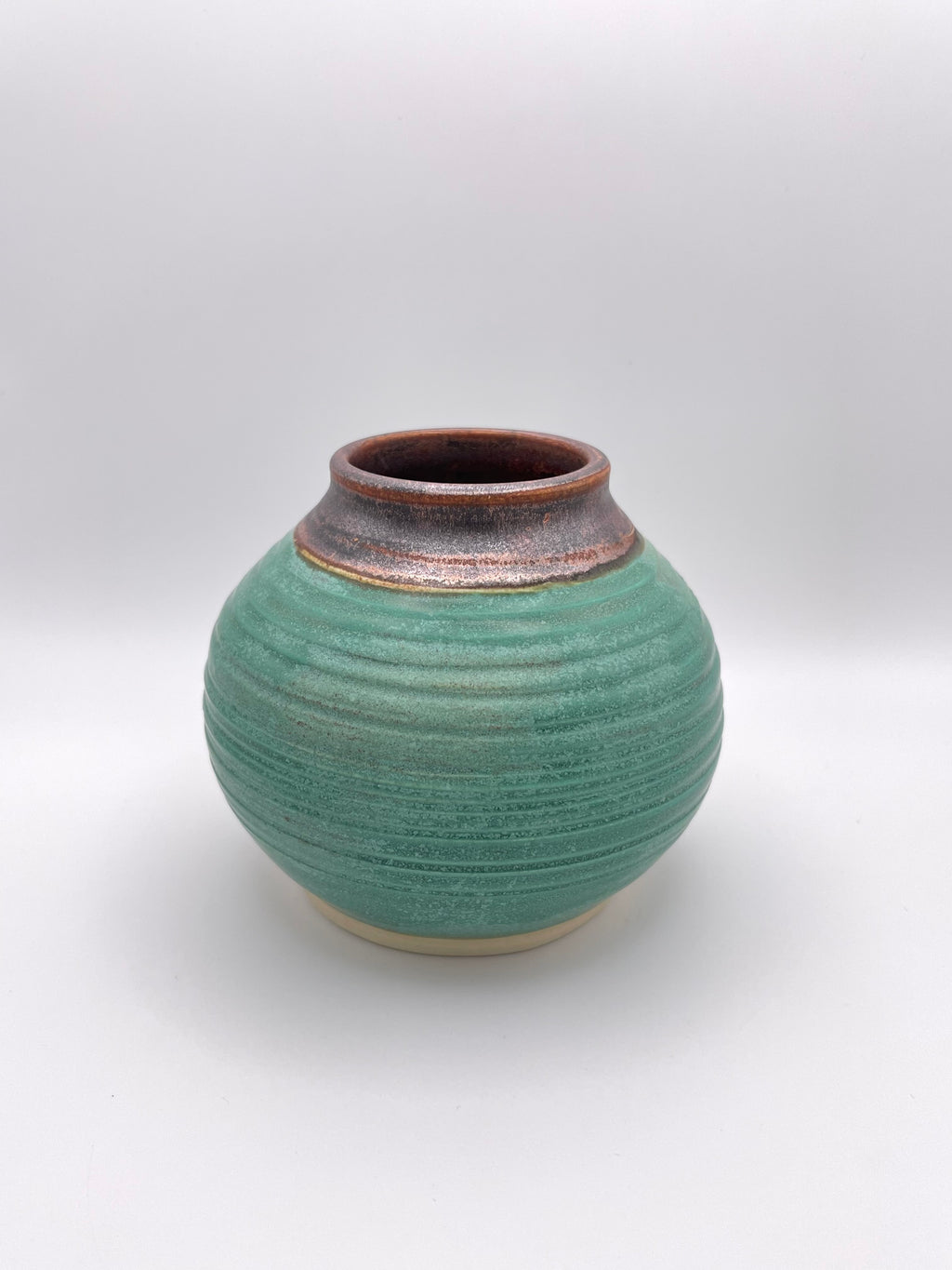 Vase - Small Copper and Turquoise