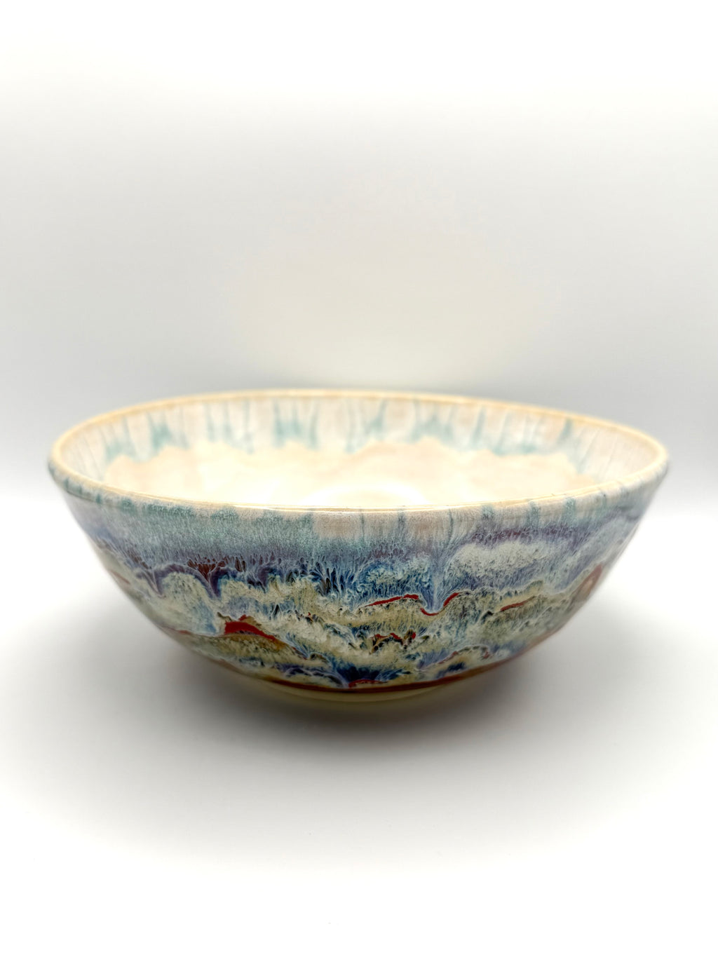 Bowl - White with Abstract Desert Design