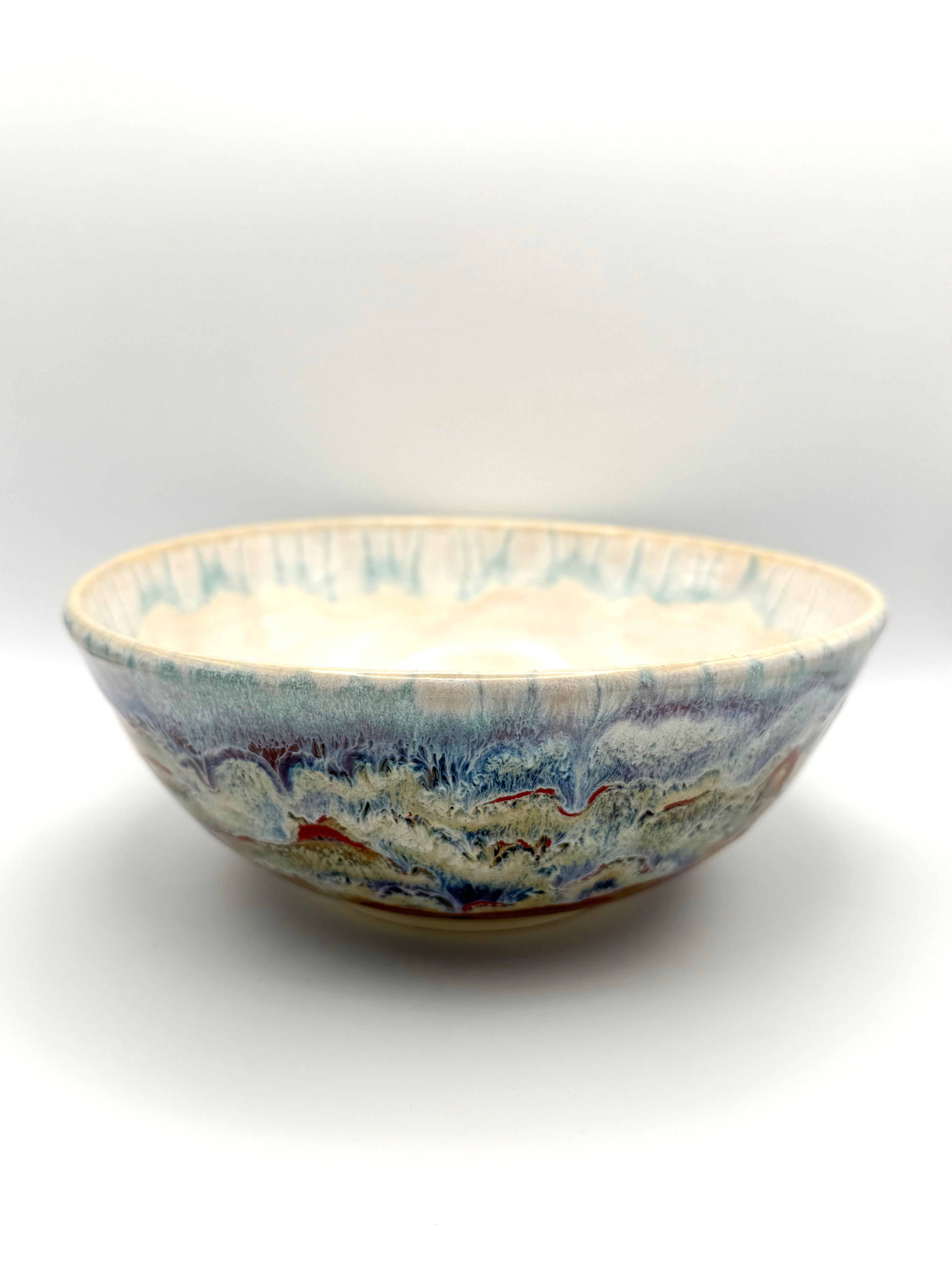 Bowl - White with Abstract Desert Design