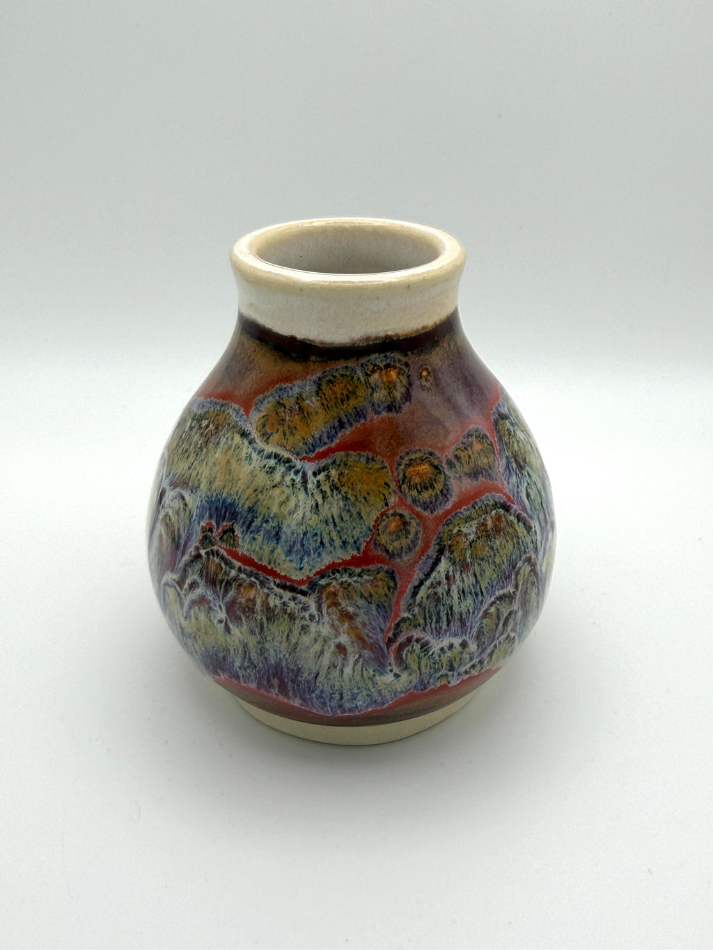 Vase - Small Multicolored Drip