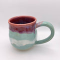 Mug - Plum, Turquoise and White